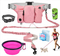 VOLUPTAS Hand Free Dog Leash Waist Leash for Dog Walking Fanny Pack for Dog Walking Dog Treat Fanny Pack Dog Leash Accessories Dog Walking Belt Dog Training Pouch Dog Waist Leash Belt